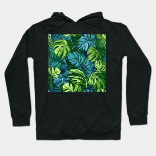 variegated monstera pattern Hoodie